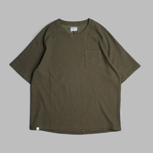 Waffle Tee / Cotton - Army Green