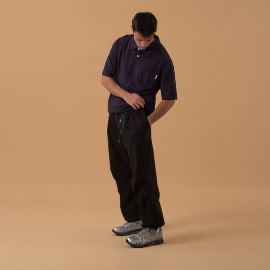 Pleated Field Pants / Teflon™ Polyester - Black