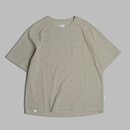 Waffle Tee / Cotton - Warm Grey