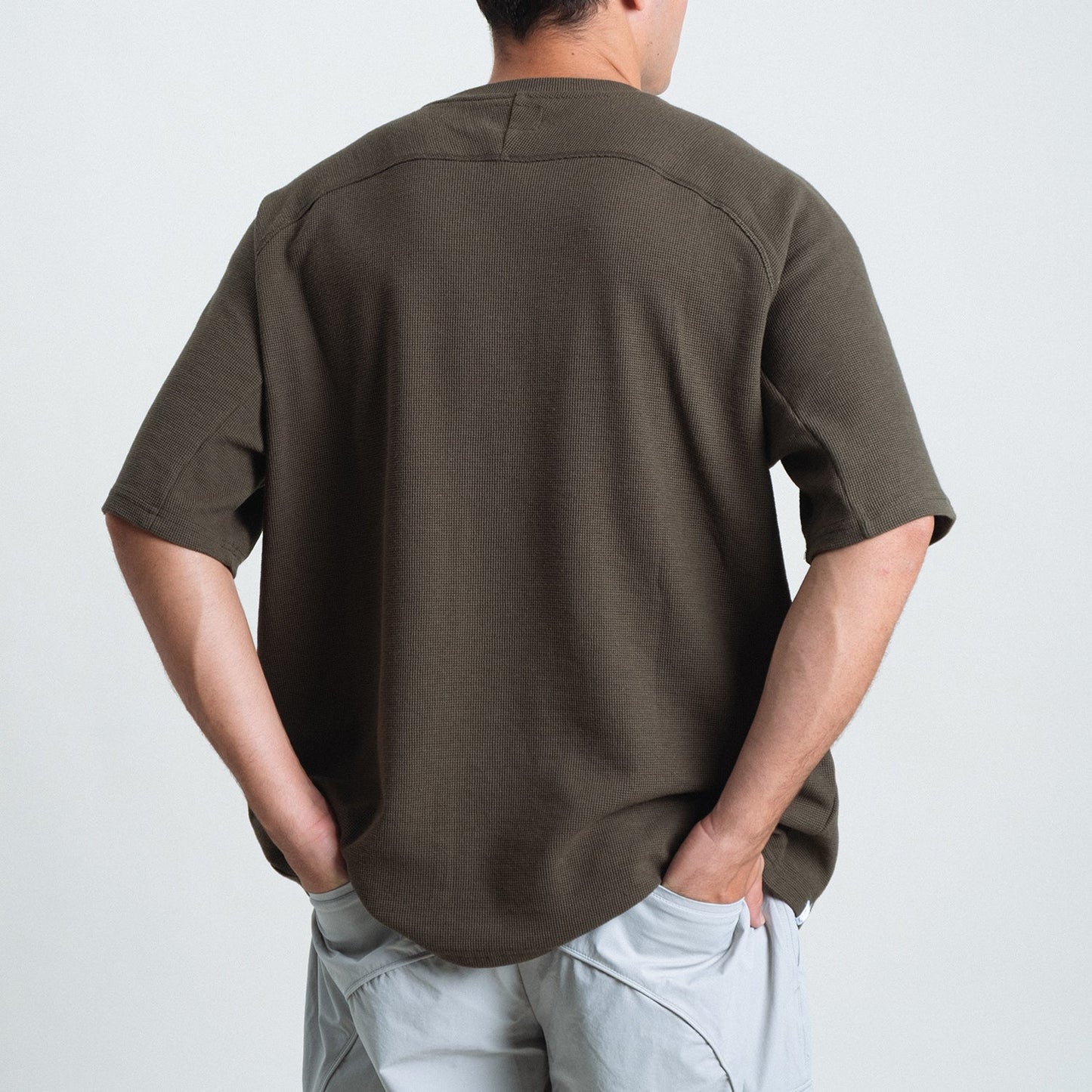 Waffle Tee / Cotton - Army Green